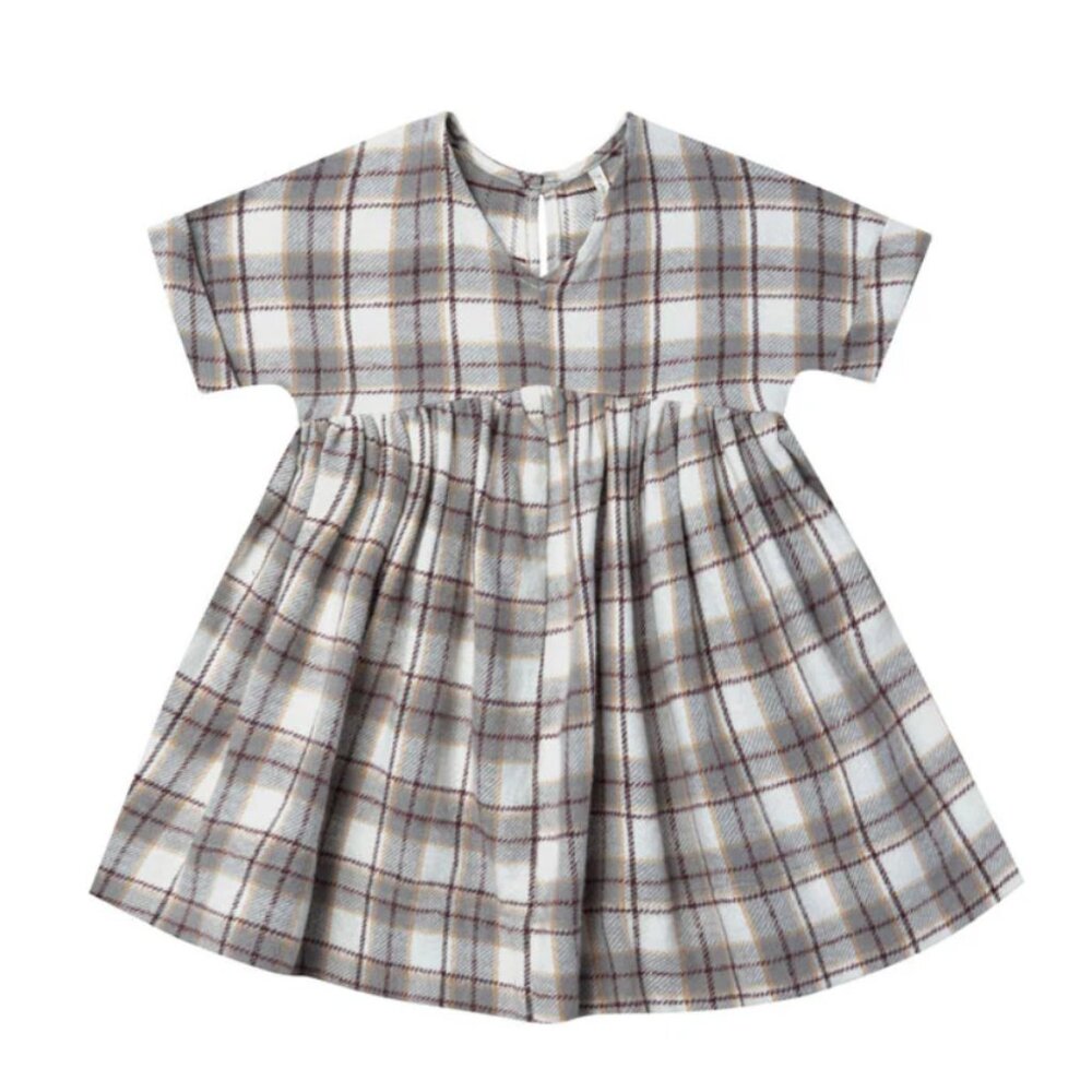 NEW Rylee + Cru Maxwell Flannel buffalo plaid dress - Picture 2 of 4